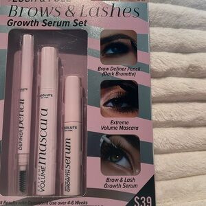 NWT Absolute New York Lish & Full Brows & Lashes Growth Serum Set.